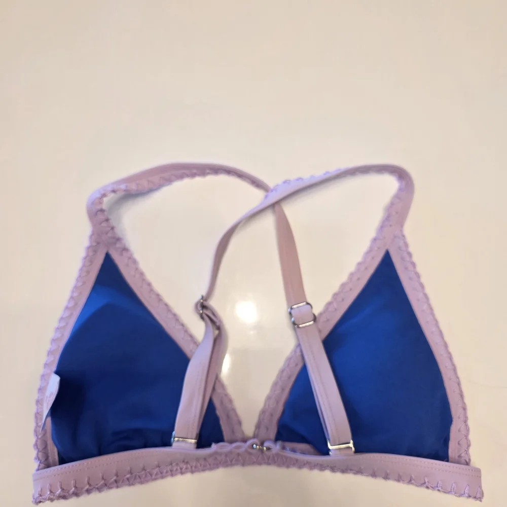 Target Y2K Beach Girlie Blue and Purple  Bikini Top 2016 Summer Aesthetic